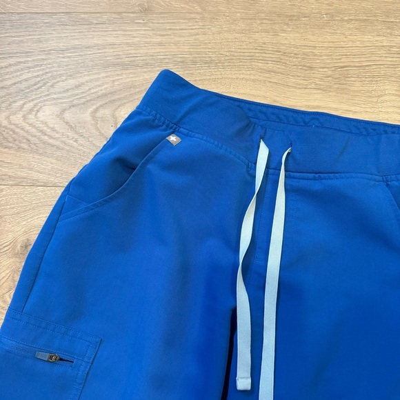 Figs - Royal Blue Zamora Small Jogger Scrub Pants - Picture 4 of 7